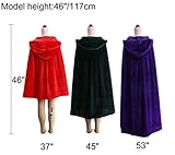Magic Halloween Christmas Party Vampire Hooded Cloak Cosplay Dress Costume Cape (53
