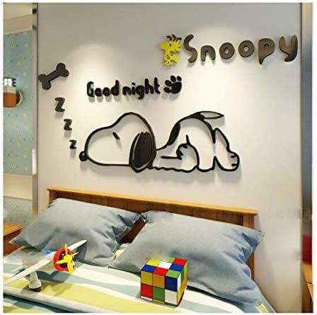 PEGATINAS DE PARED DE ANIMALES DE DIBUJOS ANIMADOS PEGATINAS DE PARED 3D AUTOADHESIVAS NIñOS RESPETUOSOS CON EL Medio AMBIENTE Como Regalos VERSIóN IZQUIERDA - Negro 1.9X0.95M