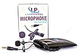 Lavalier Lapel Clip-on Omnidirectional Condenser Microphone for Apple Iphone, Android and Smartphones by LiveProdigy, professional recording, get a compact Bag and a Ebook Bonus for FREE