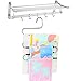 Space Saving Pants Hangers - 4 Pack S-Type Non-Slip Scarf Hangers for Jeans & Pants
