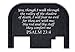 FIXXXER Rear Cover Plate for Glock (Psalm 23:4 Design) Fits Most Models (Not G42, G43) and Generations (Not Gen 5)