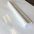 White Carrara 2x12 Marble Chair Rail Trim Ogee Molding Wall