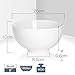 MALACASA Salad/Soup Bowls, 68 OZ Porcelain White Salad Pasta Bowls Ramen Bowls, Large Serving Bowls Dish Set for Dessert, Salad, Pasta, Oatmeal and More, Set of 3, Series Regular