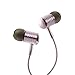 Headphones, Besiva in-Ear Earbuds Noise Isolation Headsets Heavy Bass Earphones with Microphone for iPhone Samsung iPad and Most Android Phones