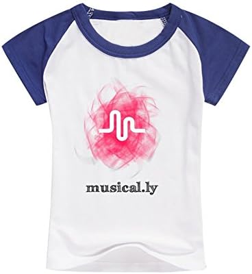 Justfly Unisex Boys Girls Musical.ly Emptiness Cotton Short-Sleeve Crew Neck T-shirt XL Royal Blue