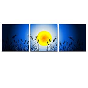 for Living Room Bedroom Home Artwork Charming Moonlit...