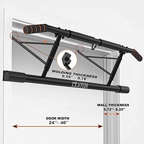 CEAYUN Pull up Bar for Doorway, Portable Pullup Chin up Bar Home, No