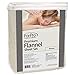 ForPro Premium Flannel 3-Piece Massage Sheet Set for Massage Tables, Includes Flat, Fitted Sheet, and Fitted Face Rest Cover, Natural