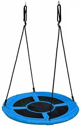 Cozypony Outdoor Tree Swing for Kids Durable Fabric Load Bearing up to 300 lbs. Round Swing