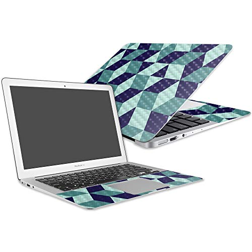 MightySkins Carbon Fiber Skin for Apple MacBook Air 13" (2017) - Geo Tile | Pro…