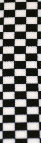 Youth Black and White Checkered Suspenders