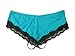 Trixx Intimates Women's Crotchless Boyshorts Panty Turquoise Blue
