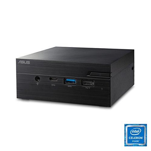 ASUS PN40 Fanless Barebones Mini PC with Intel Celeron and Integrated Intel 4K UHD Graphics (HDMI, Mini DisplayPort, 802.11ac WiFi, Bluetooth 4.0, Gigabit LAN, USB 3.1, VESA Mount) PN40-BB021M