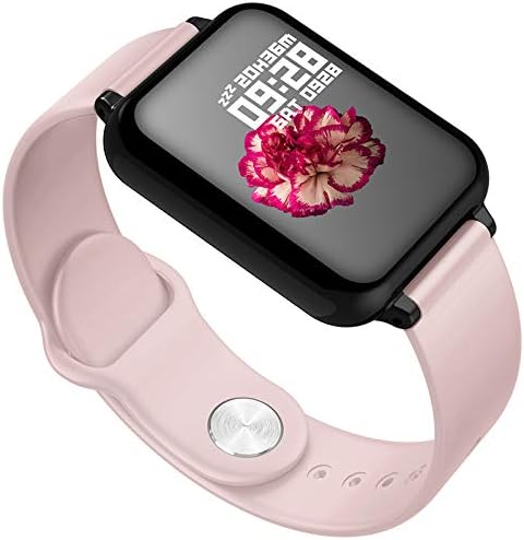 loinhgeo B57 Touch Screen Message Call Reminder Smart Watch Bracelet Pink