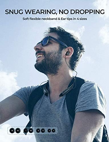 Bluetooth neckband headphones with audio and call management features, priced at $49.99 reduced to $35.99.