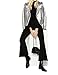 ASMAX HaoDuoYi Womens Causal Soft PU Metalic Silver Crop Top Biker Jacket