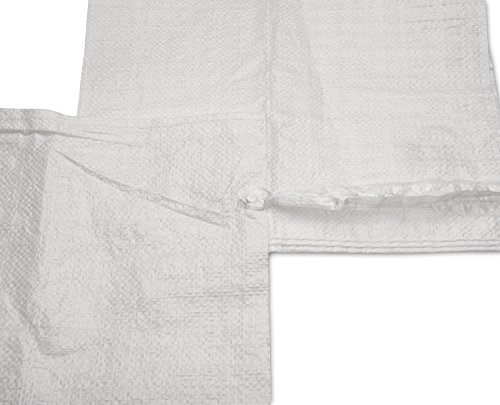 UpNorth Sand Bags - Empty White Woven Polypropylene Sandbags w/Ties, w/UV Protection; size: 14" x 26", Qty of 1000 - Thumbnail 2