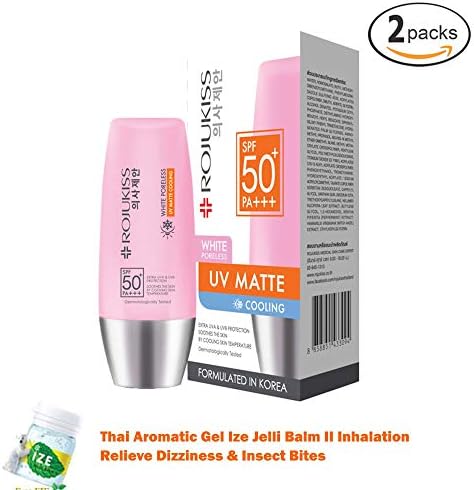 2 UNITS OF ROJUKISS WHITE PORELESS MATTE COOLING UV SERUM SPF50+PA+++ 30ML WITH COOLING TECHNOLOGY BRIGHTENING WHITENING CLEAR DARK SPOT FROM KOREA[GET FREE TOMATO FACIAL MASK]