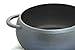 GURO Cast Iron Seasoned Dome Dutch Oven Casserole, Black, 4.7QT