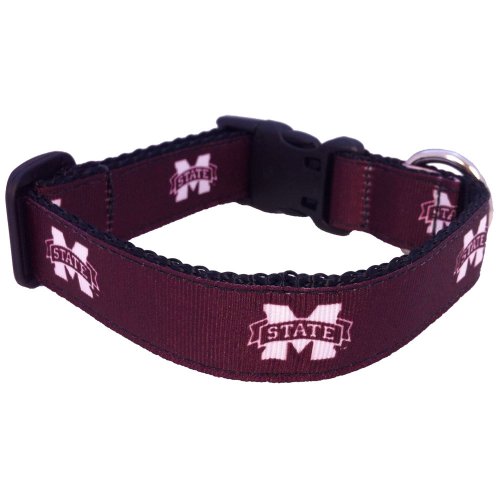 Ncaa Mississippi State Bulldogs Dog Collar (Team Color, Medium) (893613018483)