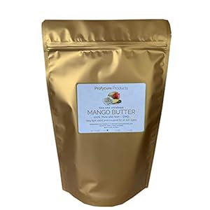 Mango Butter 16 oz (1 lb ) Natural Unrefined Pure 100% Raw , Moisturizing, Scent-free, Hexane-free Premium Grade for…