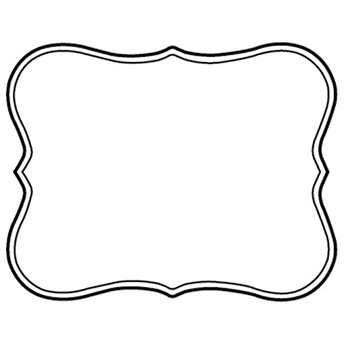 HUBERTDeli Tag Write on Style with Scroll Design White Heat Resistant Merchandising Tags - 4 1/2 L x 3 1/2 H, 12/Bag