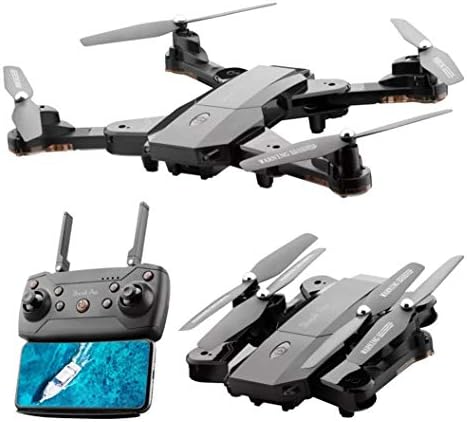 Quadcopter RC Helicopter Drone with Two Cameras£¬Collapsible Miniature Remote Control Drone£¬Mobile Phone Intelligent Control£¬Suitable for Kids and Beginner£¬RC Drone with Color White