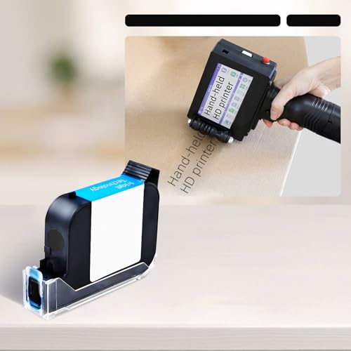 Ink Cartridge Rapid Drying Inkjet, 42ml Inkjet Printer Cartridge Quick Dry Solvent Ink Cartridge Replacement for 0.5inch/12.7mm Models Printer(Black)
