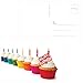60 Postcards - Colorful Birthday - 6 Different Images