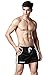 SILKWORLD Men's Running Stretch Quick Dry Shorts, 101-Black, Medium