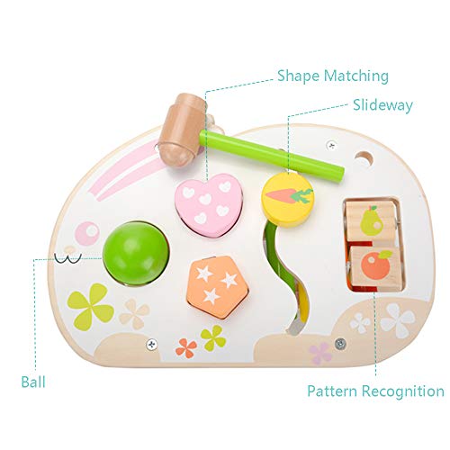 image for KAJA Wooden Pound and Tap Bench with Slide Out Xylophone Durable Pound