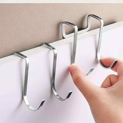 Photo 1 of 10 Double S-Hooks: Perfect for Kitchen, Closet, Bathroom - Easily Hang Bags, Clothes