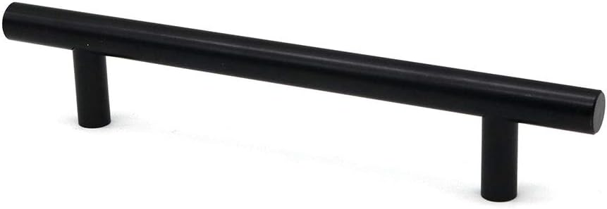 Set of 10 NUZAMAS Matt Black Cabinet Door T-Handles and Pulls, Furniture Drawer Handles, Zinc Alloy, 177mm Long - Image 5
