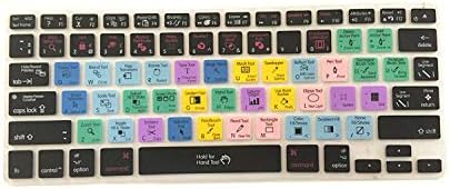 白犬と黒猫の幸せな生活 For アドビフォトショップイラストレーターショートカットキーボードシリコーン保護カバーfor Macbook Pro For Air 13 15 17プロテクター用フィルムステッカー For Photoshop B047vnvk 762円