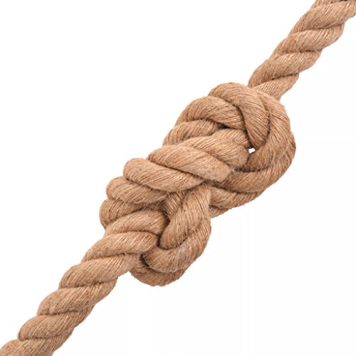 vidaXL Seil 100% Jute 8 mm 500 m Naturhanf Hanfseil Juteseil Tau Leine Schnur – Bild 3