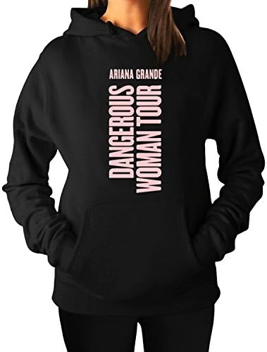Women's Dangerous woman Tour Hoodies Sweatshirt Black fashion