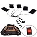 Clothing Electric Heating Pads, DDSKY 5pcs Adjustable 3 Gear Temp Carbon Fiber Heated Sheet Piece, Waterproof Warmer Heater for Winter Camping Lightweight - USB Charging