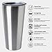 MASVIS 30 oz Stainless Steel Vacuum Insulated Tumbler Double Wall Travel Coffee Cup with Lid, Works Great for Ice Drink, Hot Beverage (1 pack, Stainless Steel)