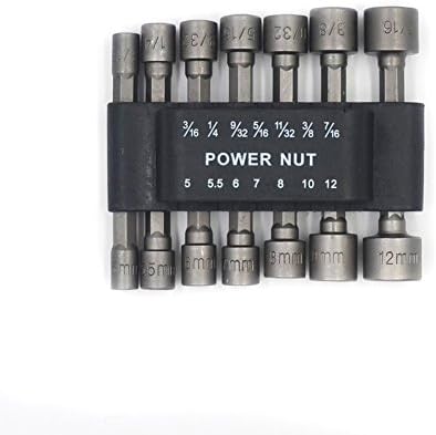 CSLU 14pcs 1/4" Hex Shank Drill Screwdriver Bits Socket Adapter Extension
