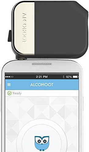Alcohoot AHT101 Smartphone Breathalyzer, Black