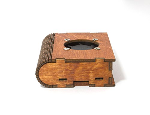 Wood PiBook Case with Fan for the Raspberry Pi 3, Pi 2, Pi B+ by C4Labs