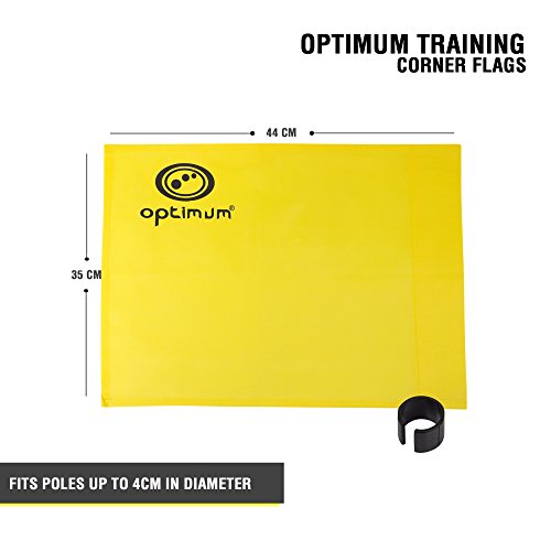 Optimum Training Corner Flags (Pack of 4) - Yellow
