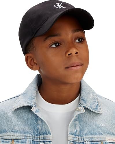 Jeans Monogram Baseball Cap, Casquette Mixte Enfant, CK Black,