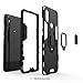 Cocomii Black Panther Ring Xiaomi Mi A2/Mi 6X Case, Slim Thin Matte Vertical & Horizontal Kickstand Ring Grip Reinforced Drop Protection Bumper Cover Compatible with Xiaomi Mi A2/Mi 6X (Jet Black)