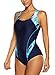 CharmLeaks Womens Bathing Suits Athletic Swimsuits Water Aerobic Swimwear Blue M