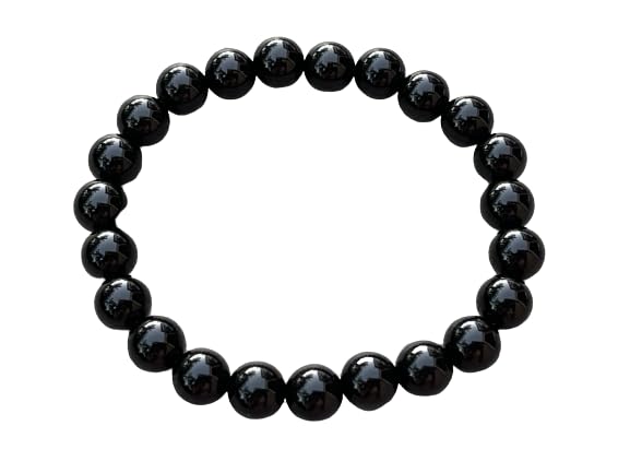 Black Onyx Crystal Bead Bracelet 8mm, Wholesale