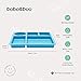 bobo&boo Bamboo Kids Divided Bento Plate, Sectioned Toddler Plate, Children’s Compartment Plates, 5 Portioned Sections, Mix and Match, Dolphin Blue