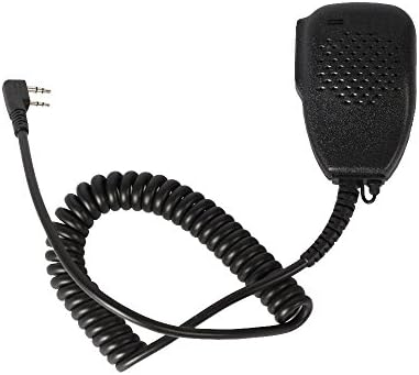 Marvogo Remote Lapel Microphone Shoulder Speaker Mic Heavy Duty [RainProof] For 2 Pin Kenwood XLS TK Two Way Radio TYT HYT puxing Linton Surecom Weierwei Wouxun Quansheng FDC baofeng Walkie Talkie