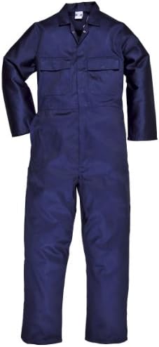 New Men's Work Polycotton Stud Fastening Overall