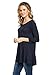 Frumos Womens Tunic Top for Leggings Round Neck T Shirts Navy 3X-Large